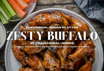 25 Zesty Buffalo Traditional-Wings